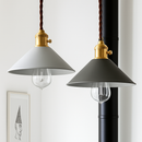 Nordic macaron colourful LED pendant light, simple wrought iron for living room and bedroom