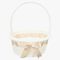 wicker flower basket for wedding and storage
