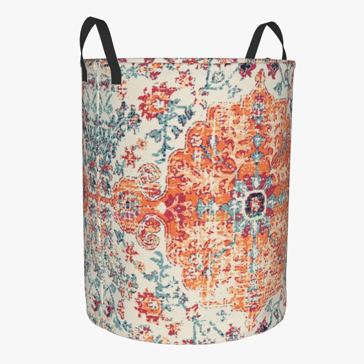 boho terracotta laundry basket for versatile storage