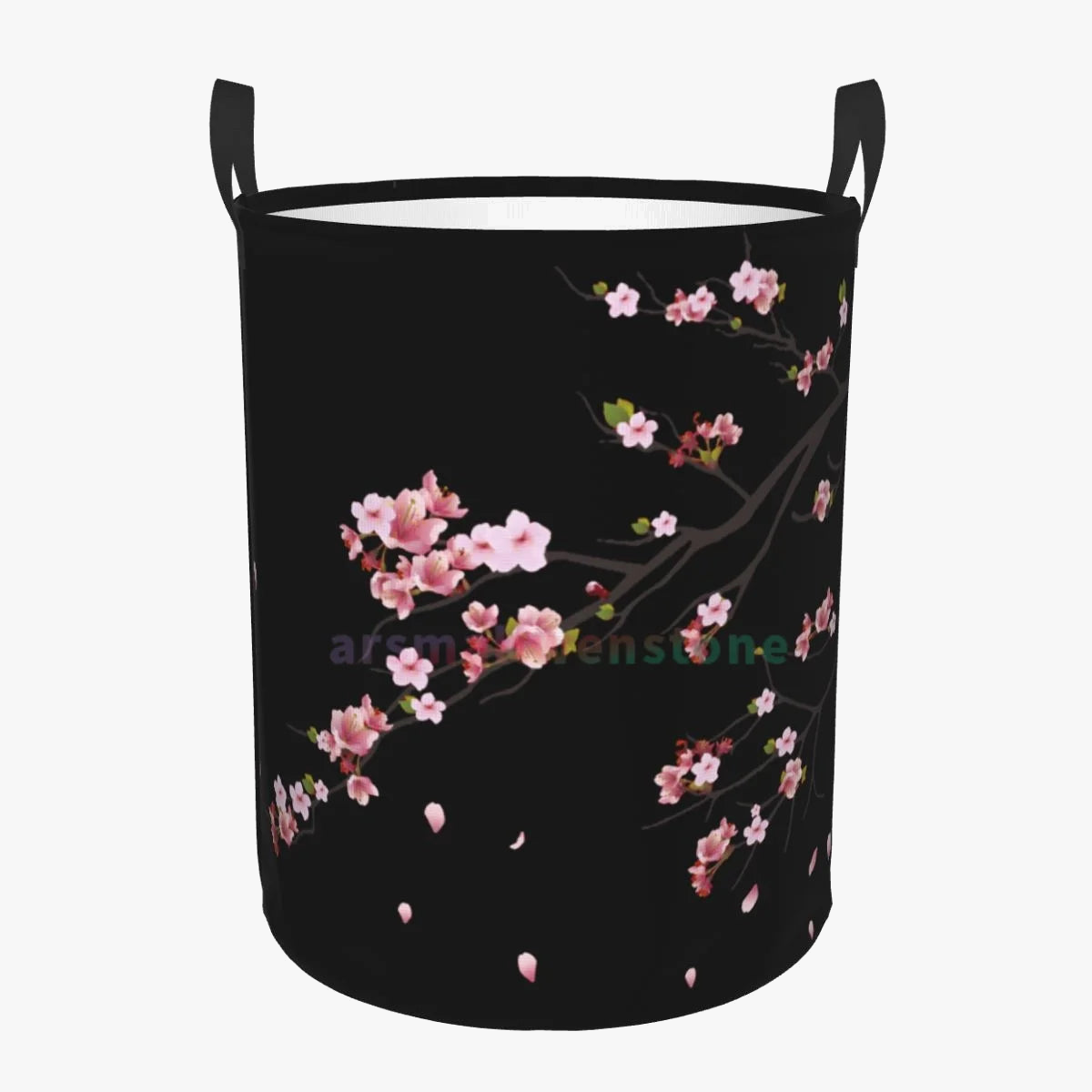 round sakura branch shaped laundry basket for storage