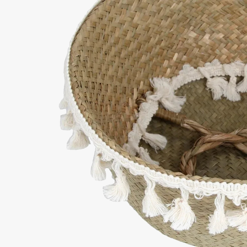 boho decor handmade rattan wicker storage baskets