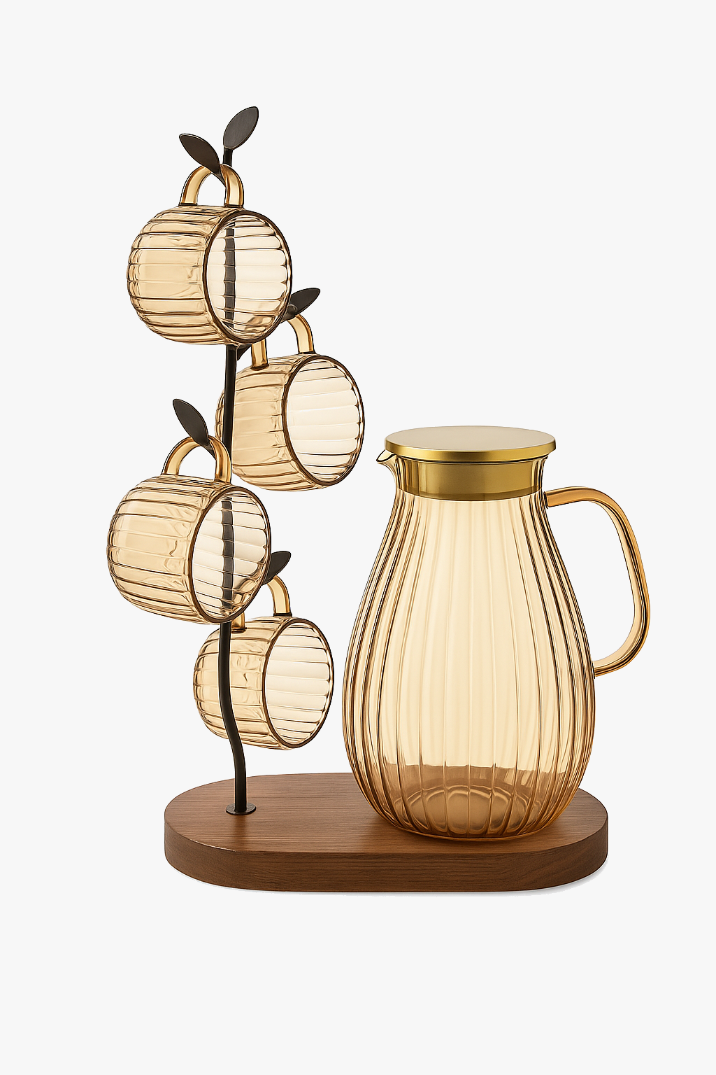 Modern heat-resistant borosilicate glass pitcher teapot