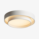 Designer LED ceiling light with double rounded shade Isaiah