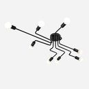 Designer LED ceiling light with multiple arms