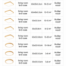 Wooden LED ceiling light (various shapes)