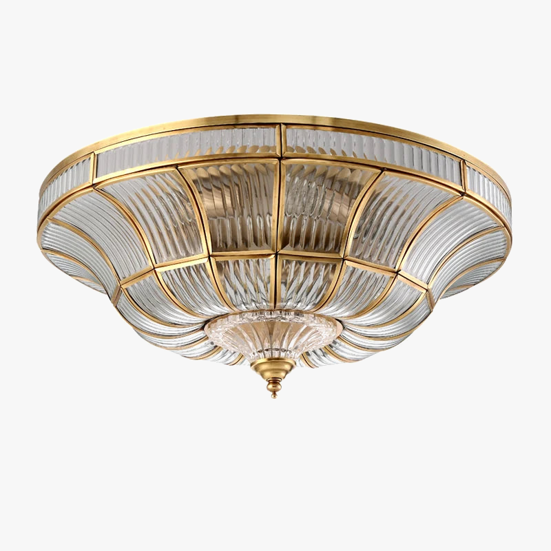 Handmade pure copper ceiling light for elegant interiors