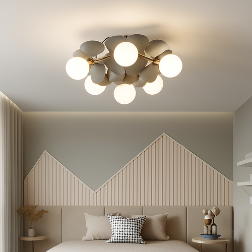 Modern glass ceiling light for contemporary interiors - vue 6 sur 18