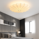 Japanese round art ceiling light in silk, minimalist lounge and bedroom nelson lamp