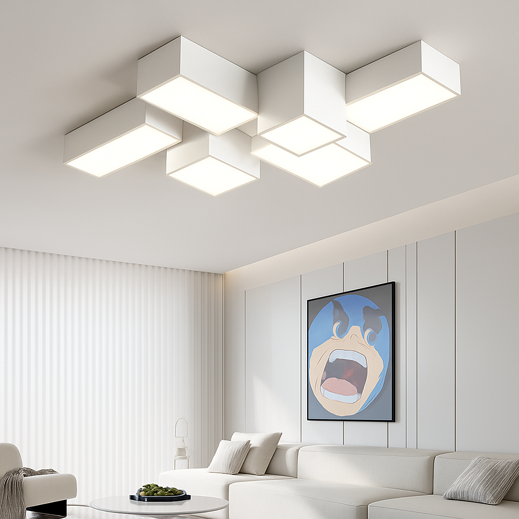 Modern minimalist square LED ceiling light