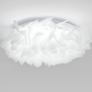 Nordic chic white flower LED ceiling light