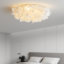 Nordic chic white flower LED ceiling light