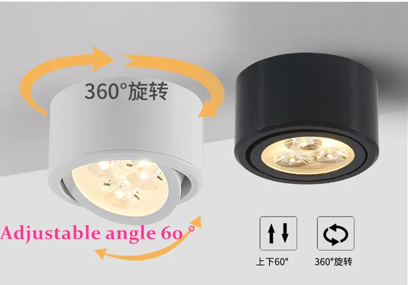 Surface mounted LED ceiling light downlight SMD5730 for indoor lighting