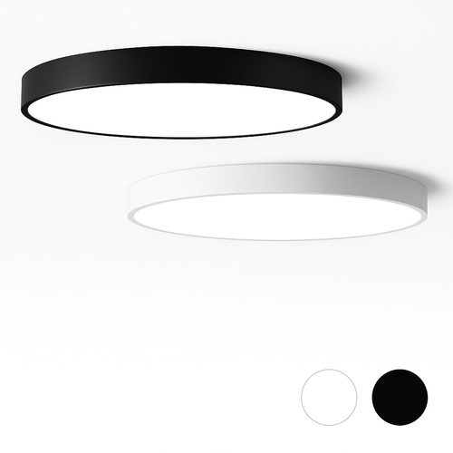Slim round LED ceiling light (multiple sizes) - vue 4 sur 6