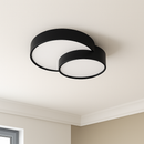 Decorative led ceiling light in black or white