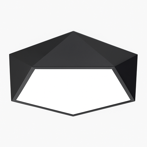 Geometric diamond LED ceiling light