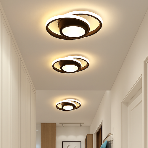 Modern LED ceiling light for interior decoration - vue 4 sur 12