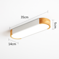 Dimmable LED wooden ceiling light for multiple spaces