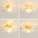 Modern nordic gold acrylic LED ceiling light