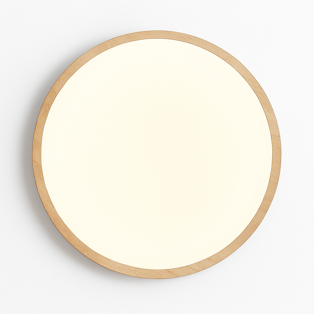 Yellow travertine LED ceiling light