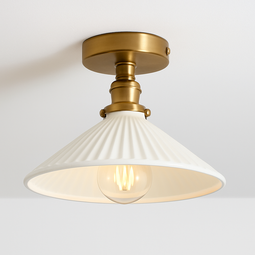 Modern glass LED ceiling light - vue 16 sur 24