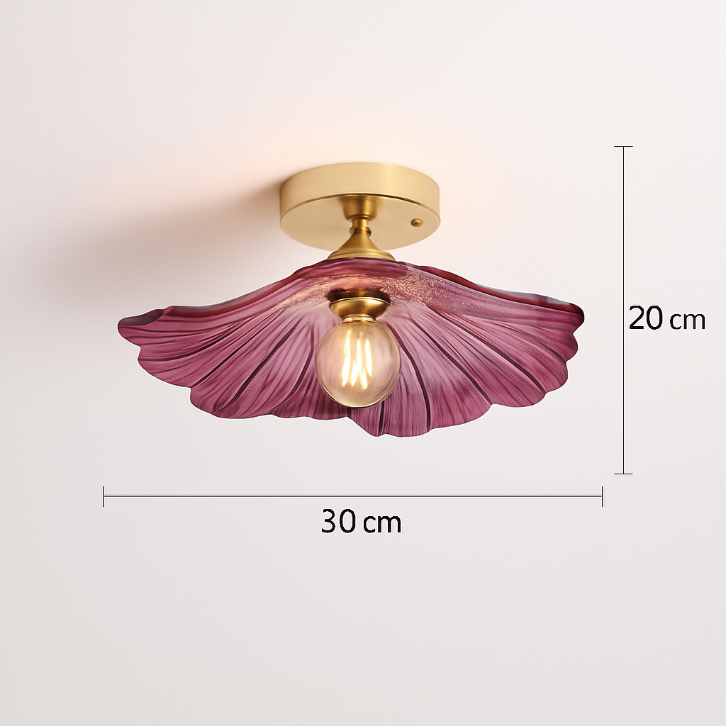 Modern glass LED ceiling light - vue 17 sur 24