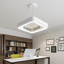 Modern LED ceiling light with fan and remote control