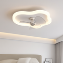 Modern LED ceiling light with remote control fan and adjustable brightness