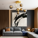 Modern LED ceiling light for indoor use with elegant design