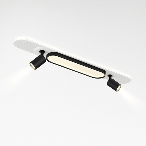 Modern LED ceiling light for living room, hallway, cloakroom and corridor with spotlight chandelier decor - vue 2 sur 12