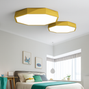 Slim colourful octagon LED ceiling light Balcony
