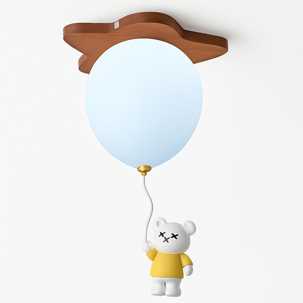 plafonnier led ours ballon décoration créative pour enfant - vue 7 sur 12