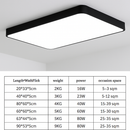 Modern rectangular LED ceiling light Bwart
