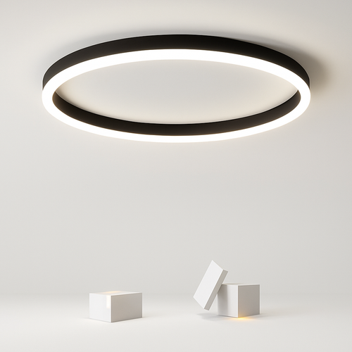 Modern round LED ceiling light for versatile lighting - vue 2 sur 24