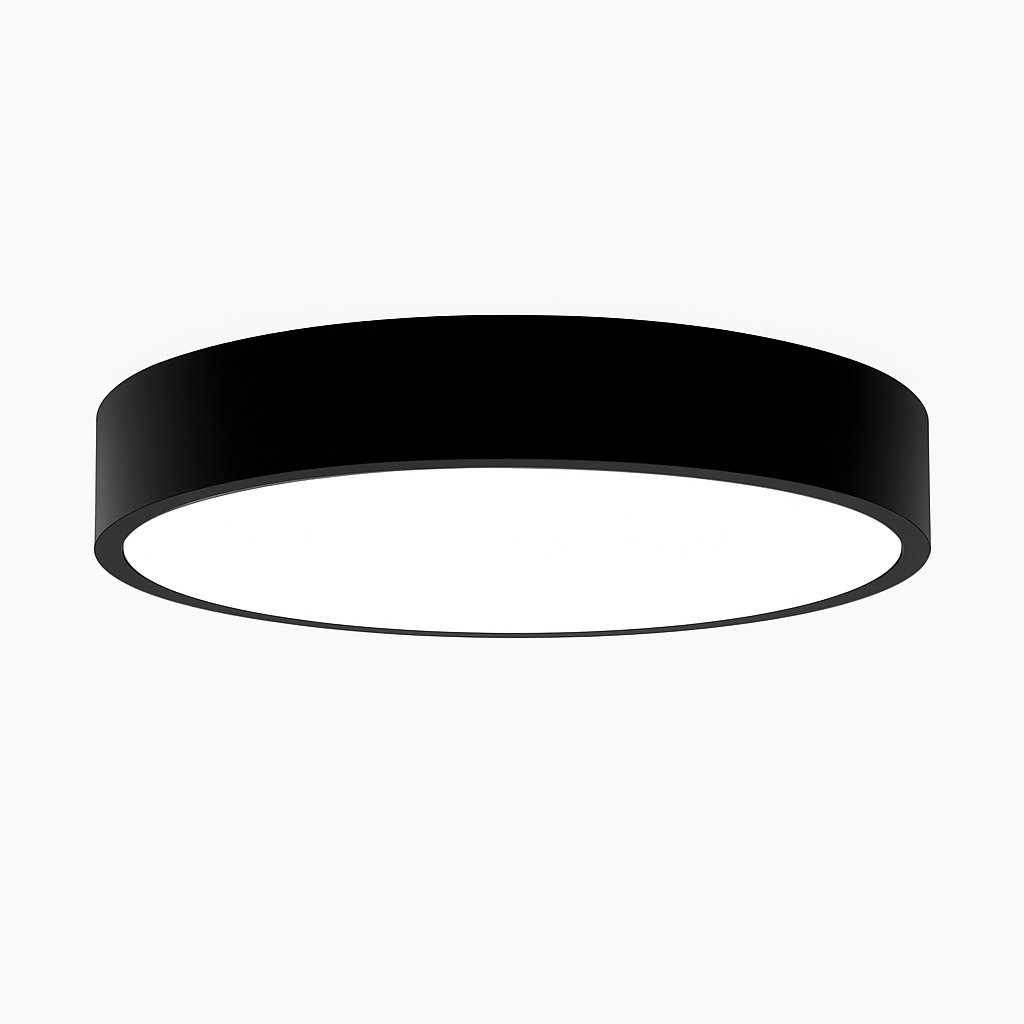 Simplistic round LED ceiling light