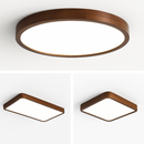 Modern solid wood LED ceiling light