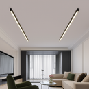Modern aluminium LED ceiling light with dimmer