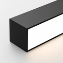 Modern aluminium LED ceiling light with dimmer