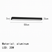 Modern aluminium LED ceiling light with dimmer