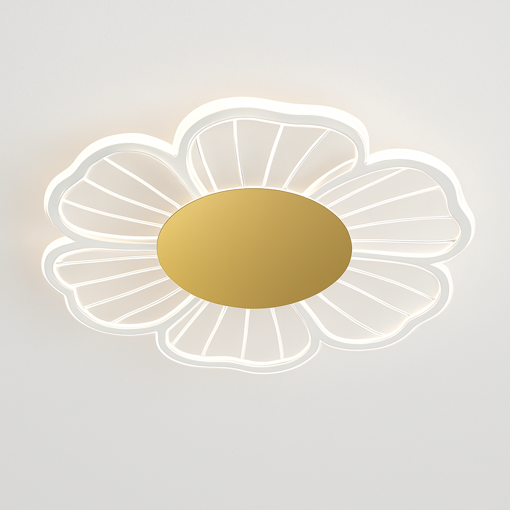 Majesty modern LED flower-shaped ceiling light - vue 3 sur 9