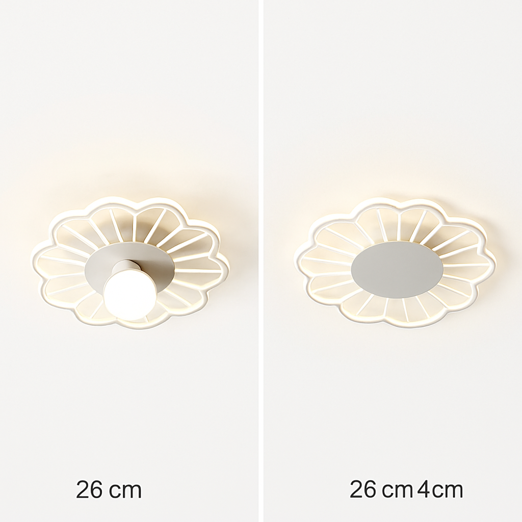 Majesty modern LED flower-shaped ceiling light - vue 9 sur 9