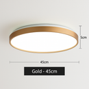 Modern circular and thin metal LED ceiling light Glenn