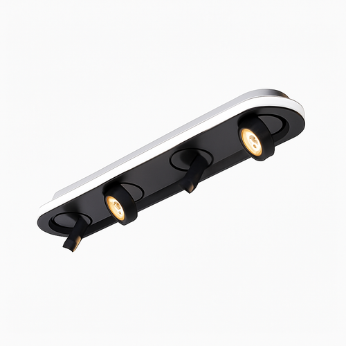 Modern oval LED ceiling light with adjustable angle charly
