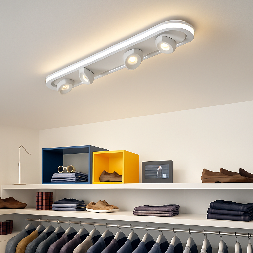 Modern oval LED ceiling light with adjustable angle charly