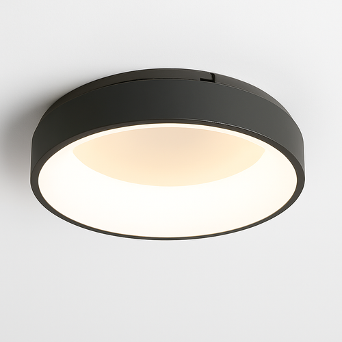 Modern minimalist LED ceiling light with remote control - vue 2 sur 9