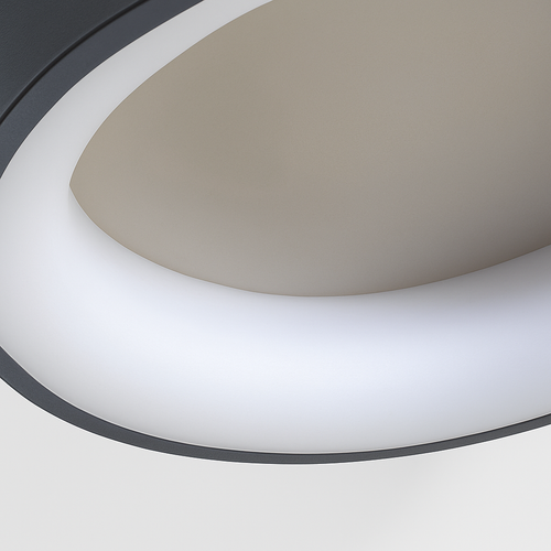 Modern minimalist LED ceiling light with remote control - vue 7 sur 9