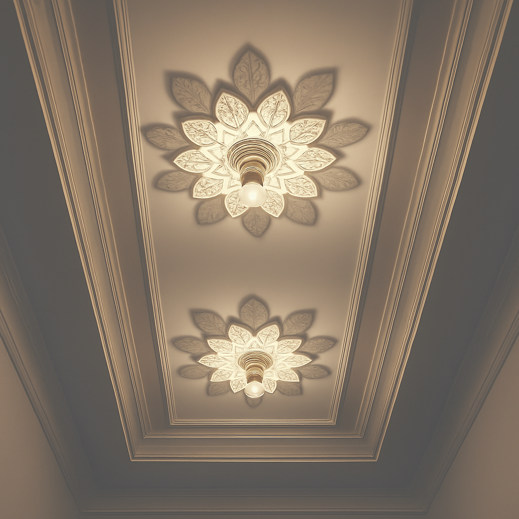 Modern flower shadow ceiling light for interior decoration - vue 3 sur 8
