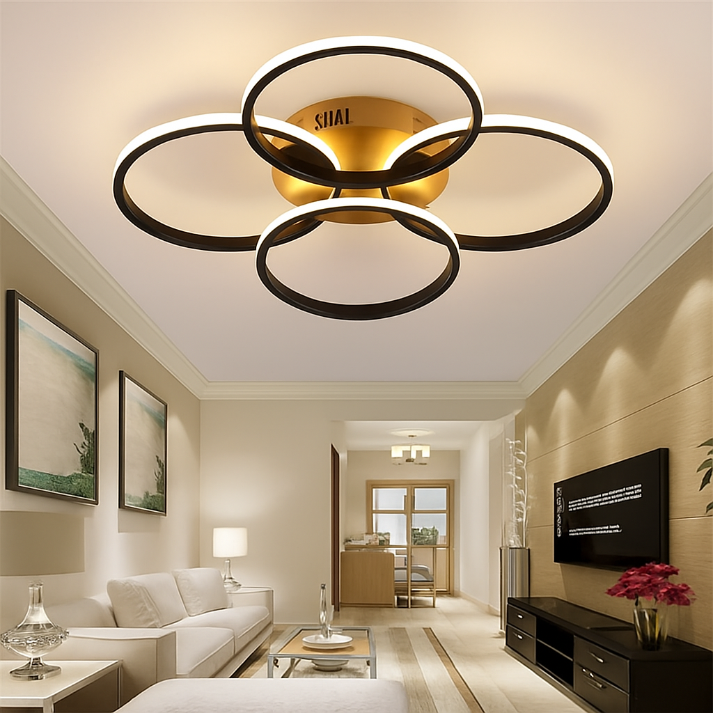 Modern luxury nordic LED ring ceiling light
