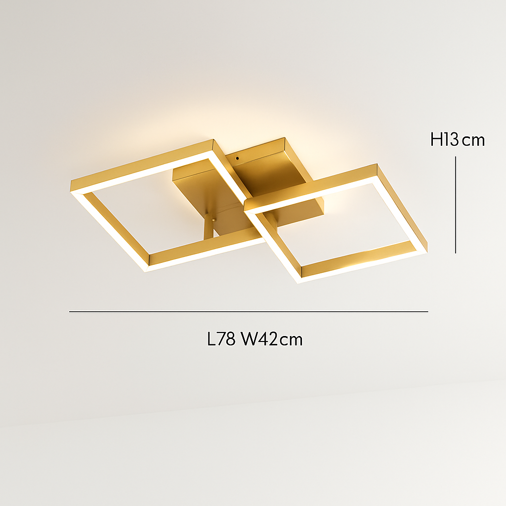 Modern luxury nordic LED ring ceiling light - vue 14 sur 19