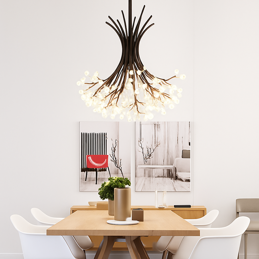 Nordic postmodern decorative dandelion ceiling light for interiors - vue 5 sur 11
