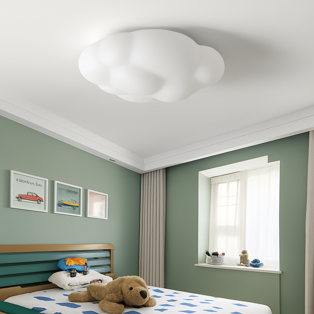 Modern creative cloud ceiling light for children's room
